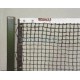 Tenisová síť COURT 90, černá 6-řad zdvojeno PE, 3.8 mm, černý lem